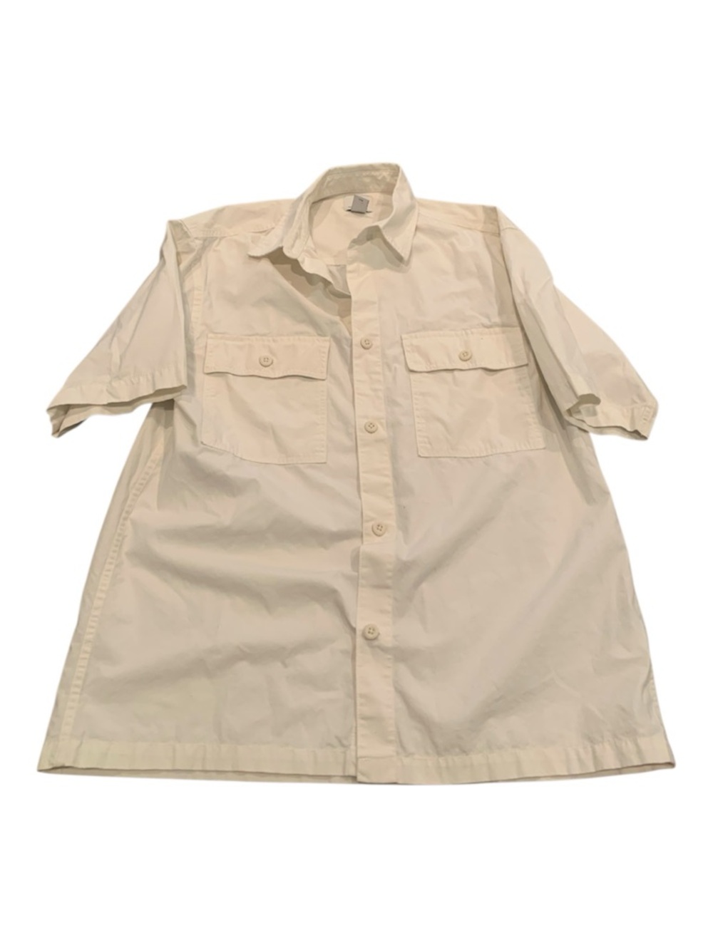 H&M Men’s Cream Button-Up Shirt sz M